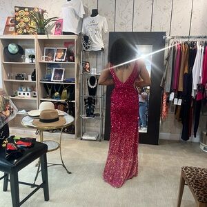 Fuchsia Dave and Johnny Gown